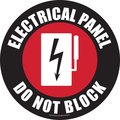 Superior Mark Floor Sign, Rubber, Electrical Panel Do Not Block, 17.5in RFS0757